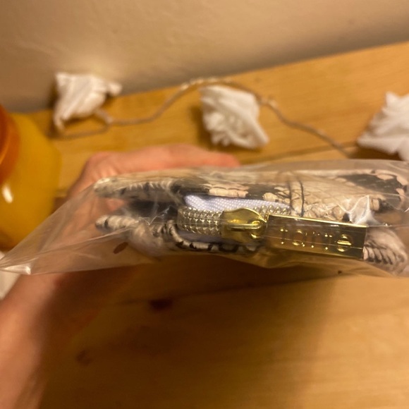 TARTE Fab & Faux Makeup Bag Faux Snake Skin Pattern NEW - Picture 2 of 3